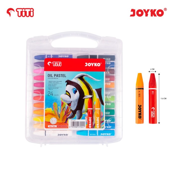 

ATKJaya- Crayon Titi Oil Pastel 24 Colours Krayon Minyak 24 Warna