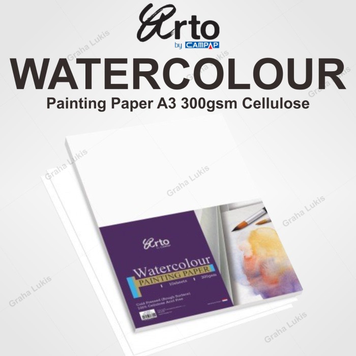 

ATKJaya- Arto Watercolour Paper A3 - 300gsm - Cellulose