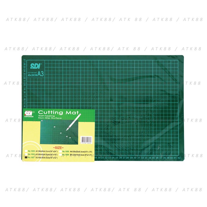 

ATKJaya- Alas Potong / Cutting Mat SDI A3 45 x 30 cm / SDI A4 30 x 22 cm / SDI A2 60 x 45 cm