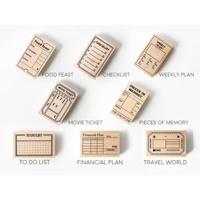 

ATKJaya- The Planning Room Wooden Block Stamp / Stempel Unik / Stempel Lucu