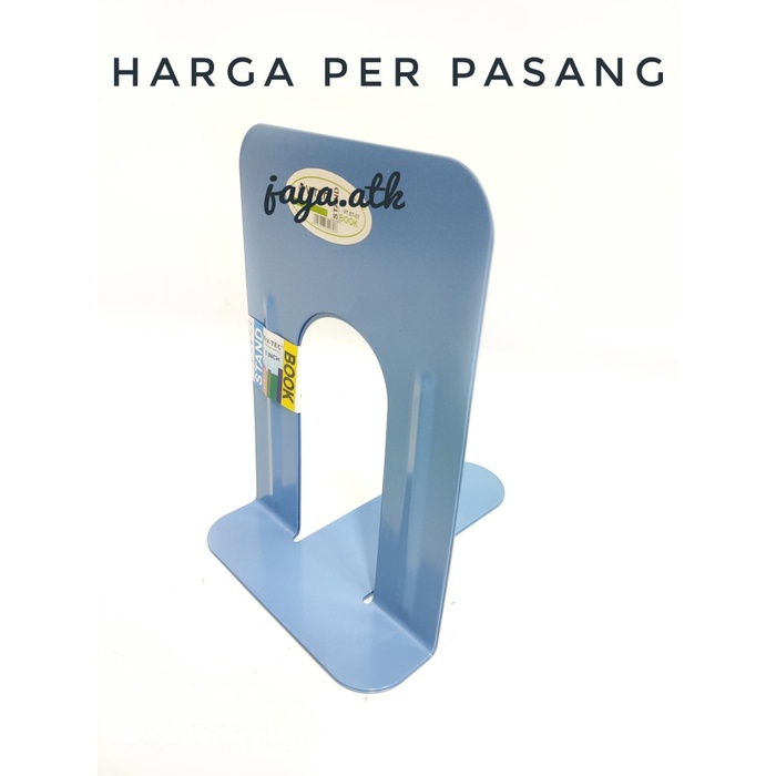 

ATKJaya- PEMBATAS BUKU BESI BOOK END BOOKEND PENAHAN BUKU BESI MAGAZINE HOLDER