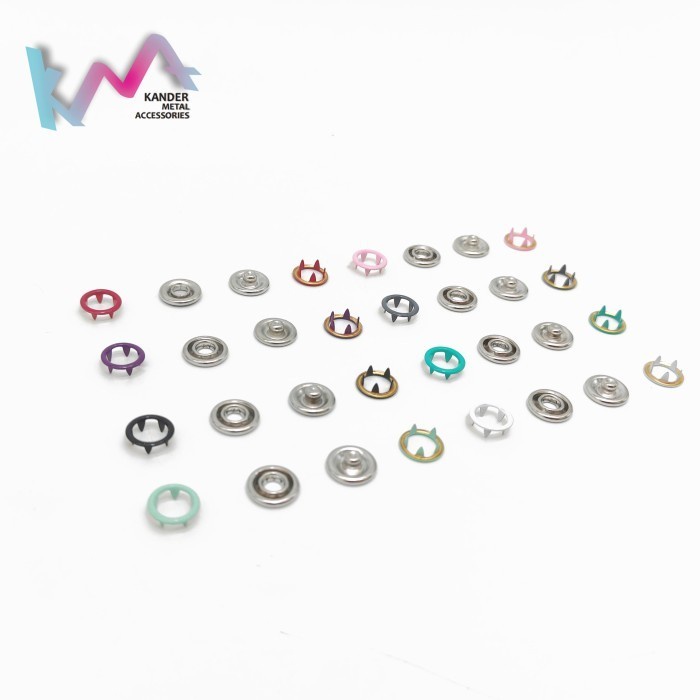 ATKJaya- KANDER Kancing Cetet Jepret Knop Snap Button Baby Pakaian Bayi #333