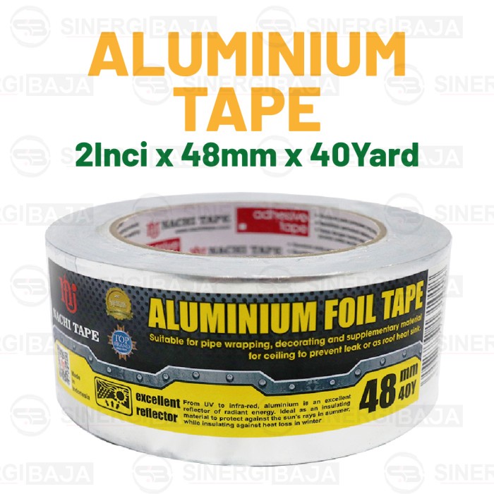 

ATKJaya- Aluminium Foil Tape - Lakban - Nachi 48mm x 40 yard 2 Inci