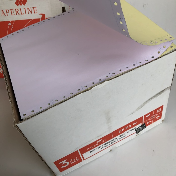 

ATKJaya- Continuous Form 3 PLY warna kertas komputer Paperline K3 warna