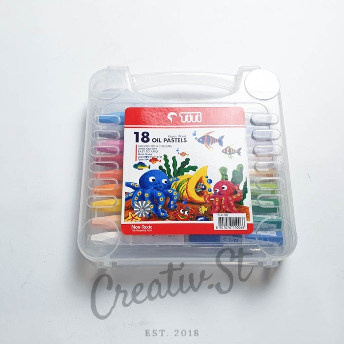 

ATKJaya- Crayon Joyko Oil Pastels 18 Warna Case