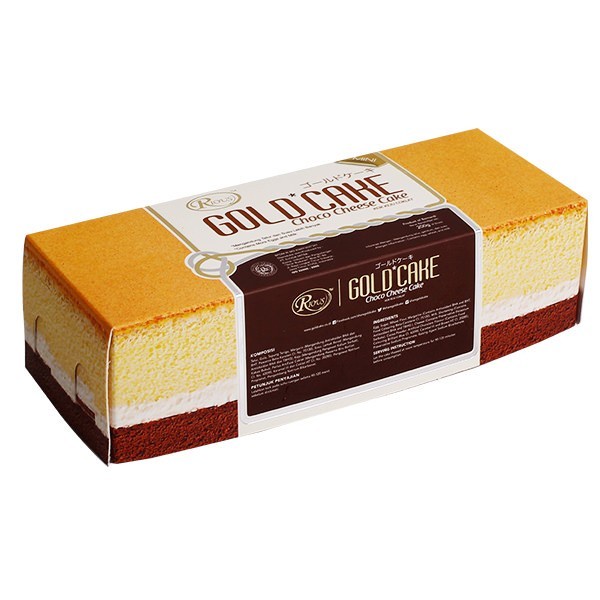 

RIOUS GOLD CAKE CHOCO CHEESE MINI 190GR ISI 9 SLICE KEIK ALA JEPANG COKLAT KEJU
