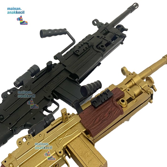 Paling Baik Mainan Anak Tembakan Pistol Baterai Gun Suara Lampu Laser M.249 M868