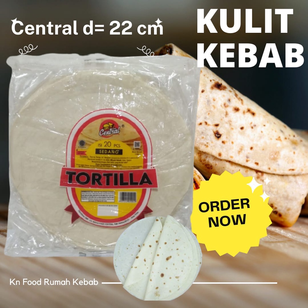 

Tortila Kulit Kebab CENTRAL ukuran Sedang-Libanis Diameter 22 cm