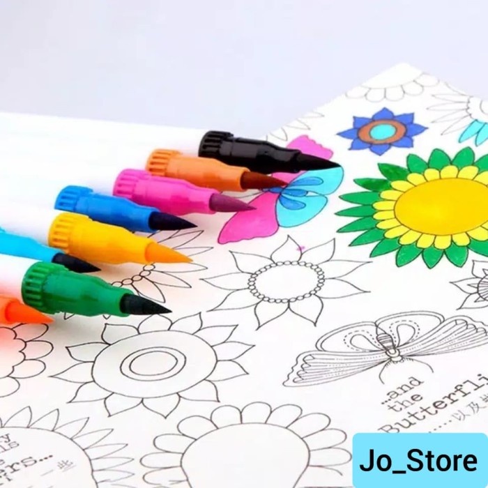 

48 COLORS BRUSH MARKER PEN DUAL TIP MARKER PEN MAGICFLY BRUSH PEN