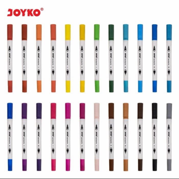 

COLOR BRUSH PEN PENA KUAS WARNA JOYKO CLP-07 24 WARNA COLOR