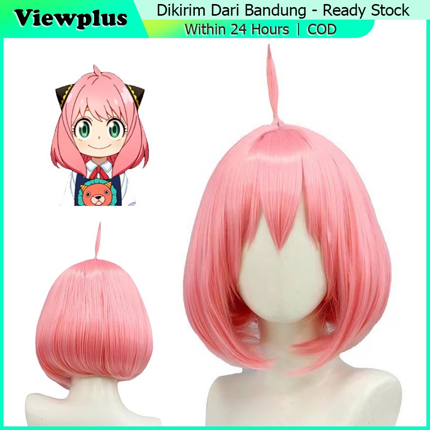Wig Anya Forger Spy X Family Cosplay Anime Anak Dewasa Rambut Import