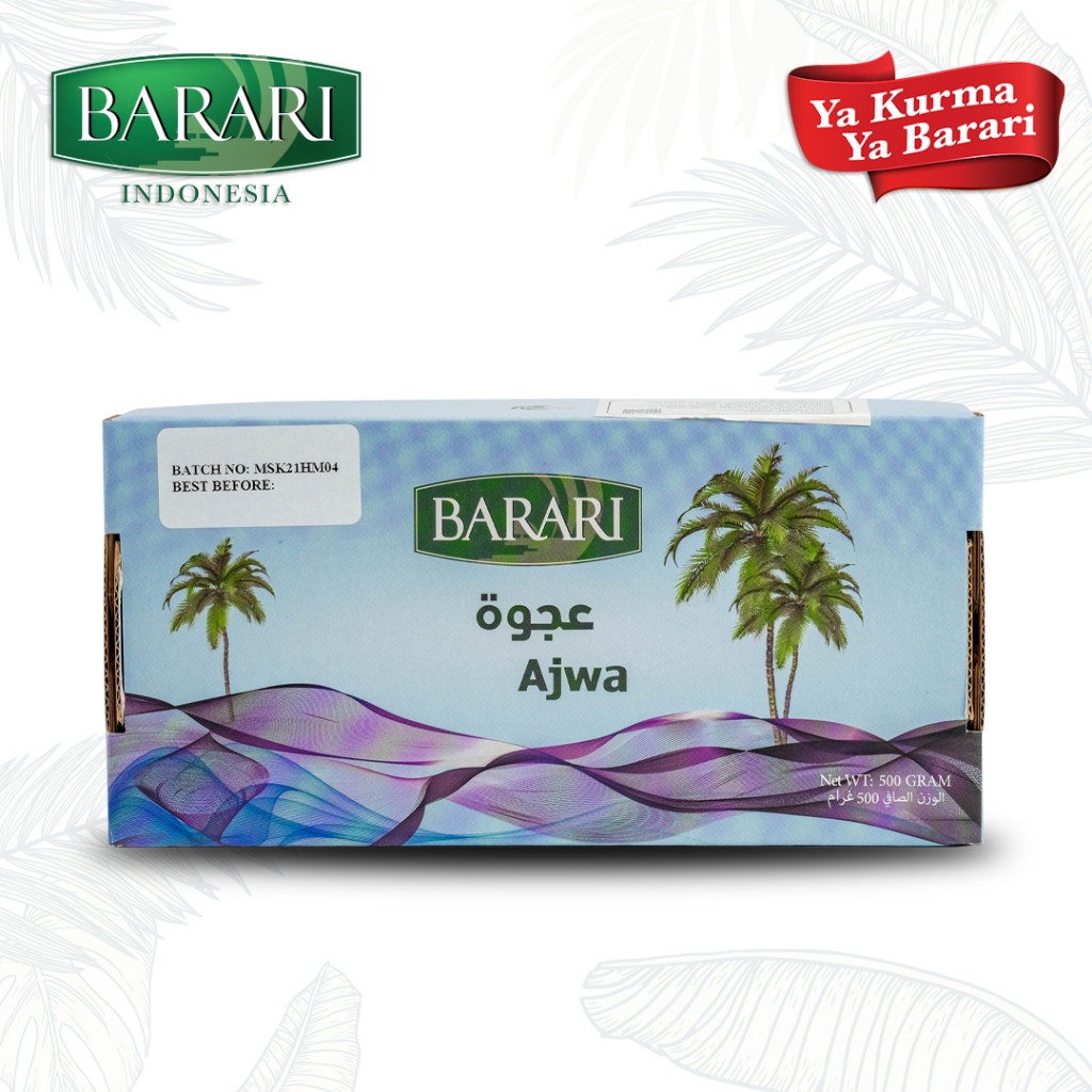 

BARARI Ajwa Kurma Arab 500gr Premium Dates High Quality Tekstur Lembut