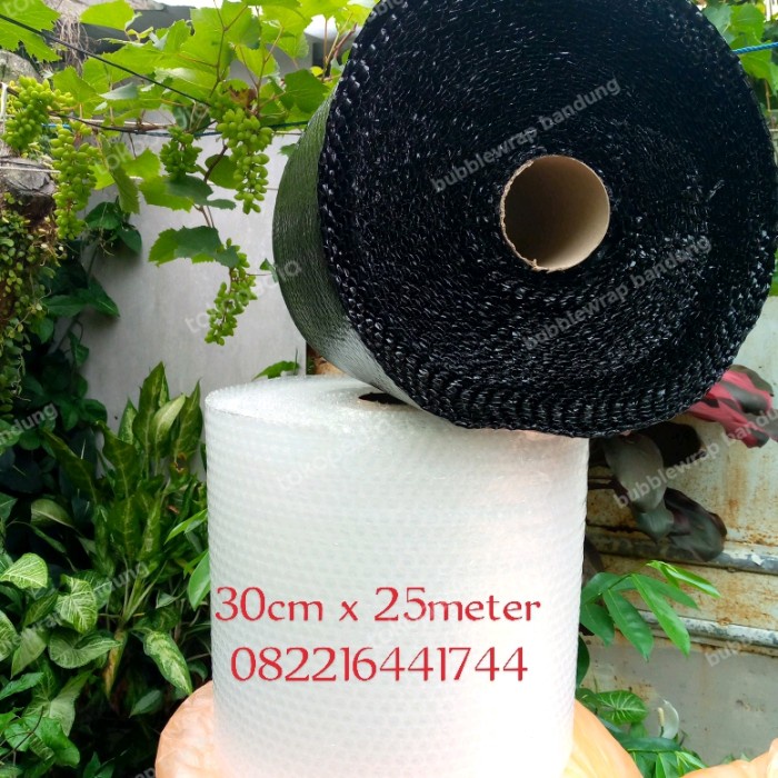 

SOUVEN- Bubblewrap, bubble wrap ukuran 25mtr x 30cm, hitam. bening cimahi