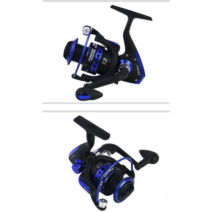 [tsb] - REEL PANCING YUMOSHI BK1000-7000 SPOOL METAL BIRU 12BB+1