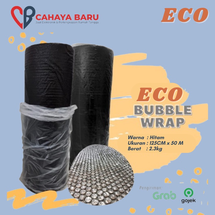 

SOUVEN- BUBBLE WRAP ROLL HITAM 125CM x 50M (gojek/grab)