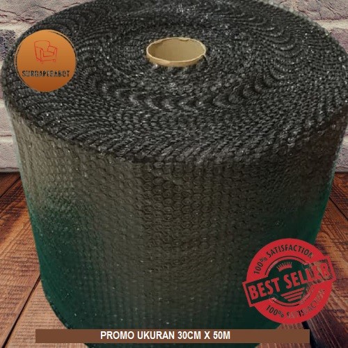 

SOUVEN- BUBBLE WRAP HITAM 40CM X 50M BUBLEWARP BANDUNG PLASTIK BUBLE MURAH