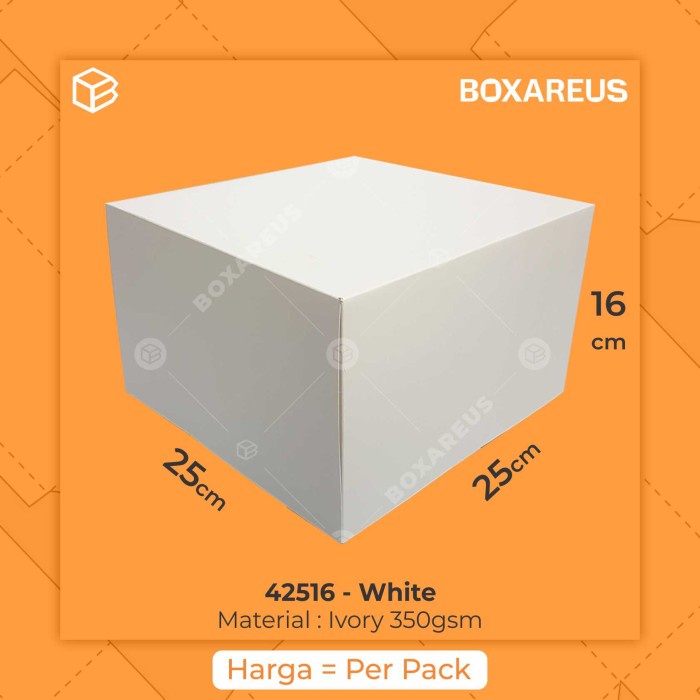 

SOUVEN- 42516 Dus Kue, Box Kue, Cake Box, Gift Box, Kado, Souvenir