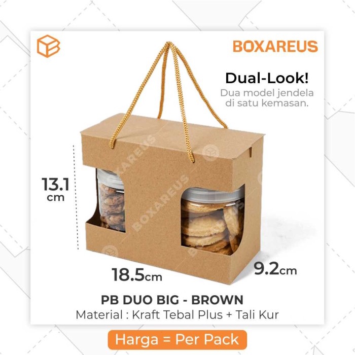 

SOUVEN- Dus Box Toples Tabung Jar 600 - 800ml Hampers Packaging PB Duo