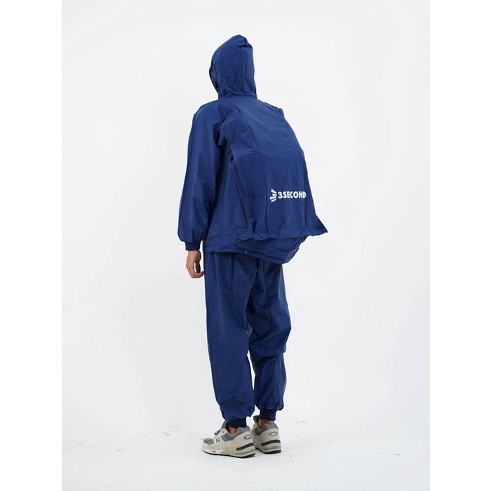 [trs] - 3Second Jas Hujan Pria Wanita Regular Fit Raincoat Setelan Reflective Buzz OL-C150125