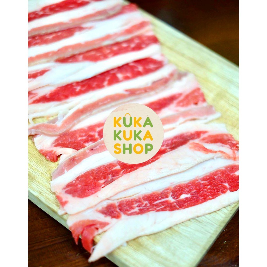 

Daging sapi Beef Slice US Shortplate FRESH CUT Premium Karubi