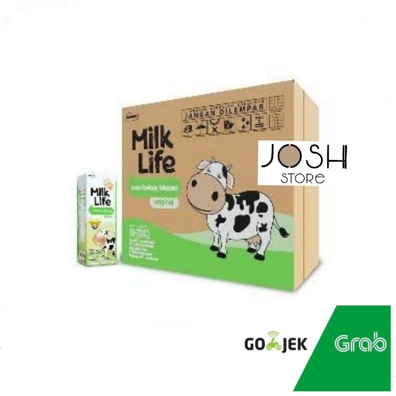 

[ KHUSUS INSTANT / SAMEDAY ] - Milklife UHT Lactose Free Rasa Original 200 ml - Milk Life - Susu