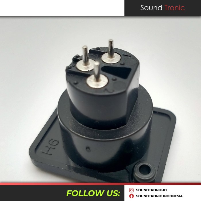 Grosir Socket Chasis Canon Xlr Female Pvc - Hitam (100Pcs) 3246