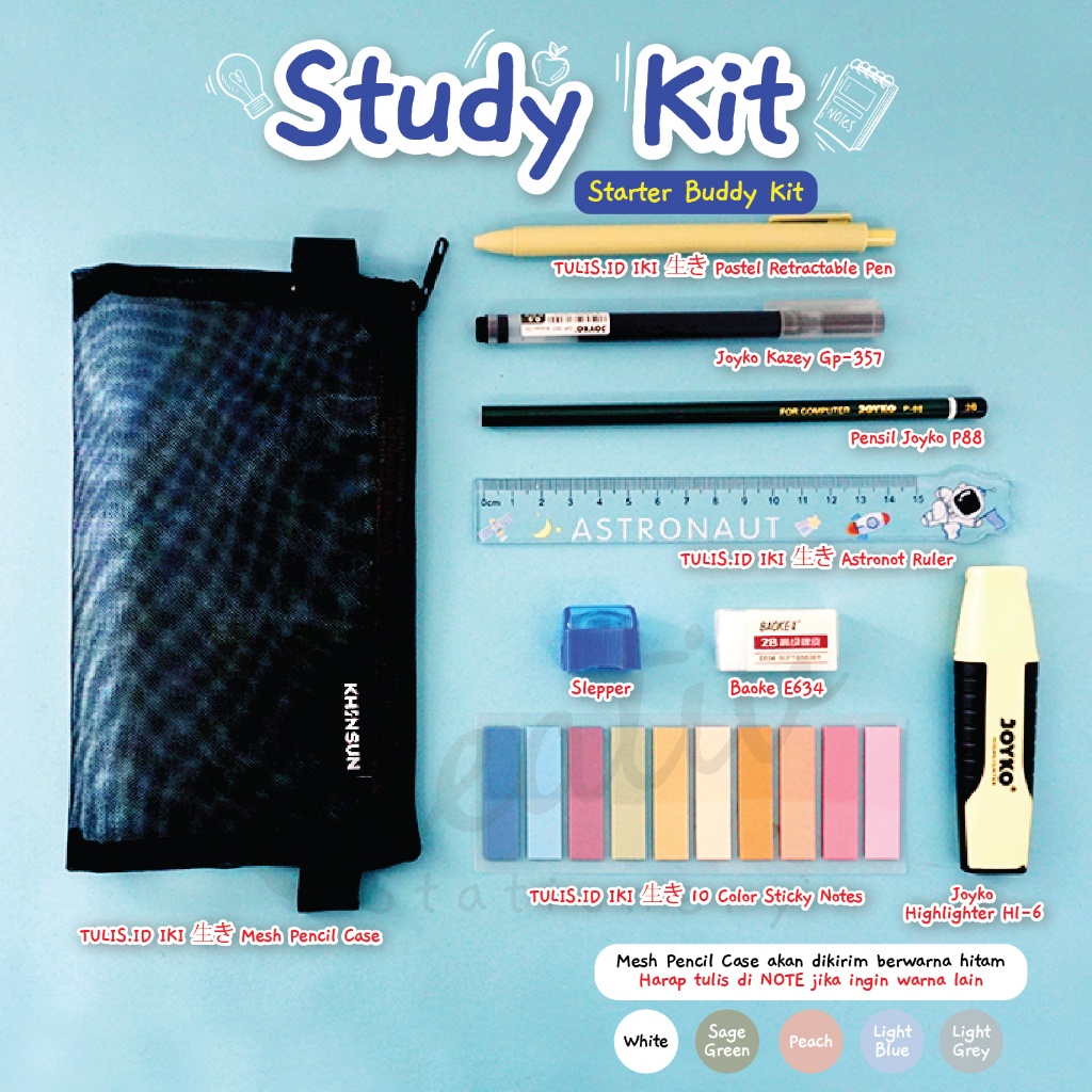 

IK! Creativ Study Essentials Kit Paket Sekolah Hemat Murah Lengkap Set ATK