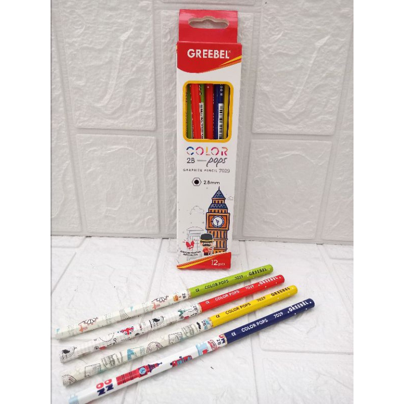 

IK! (12pcs) Pensil Kayu 2B Greebel 7029