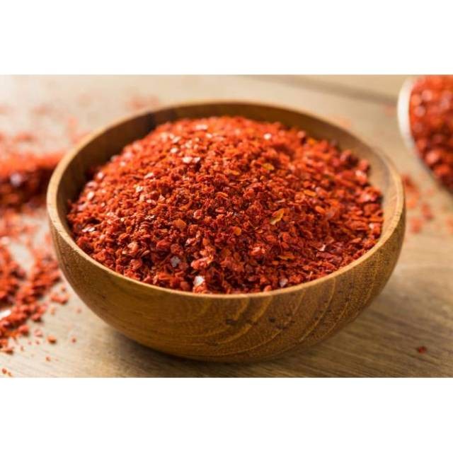 

Gochugaru / Bubuk Cabe Korea - Repacking 100 gram bahan cabai kimchi