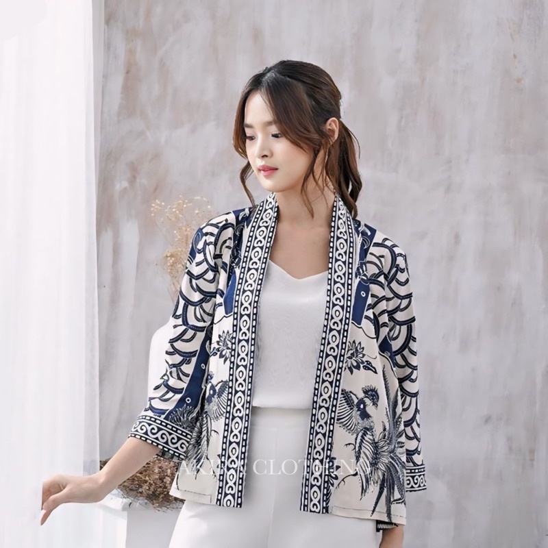 BEST SALE Cardigan Batik Grace - Batik Wanita Moden - Baju Batik - Atasan Batik Kerja - Batik Kantor