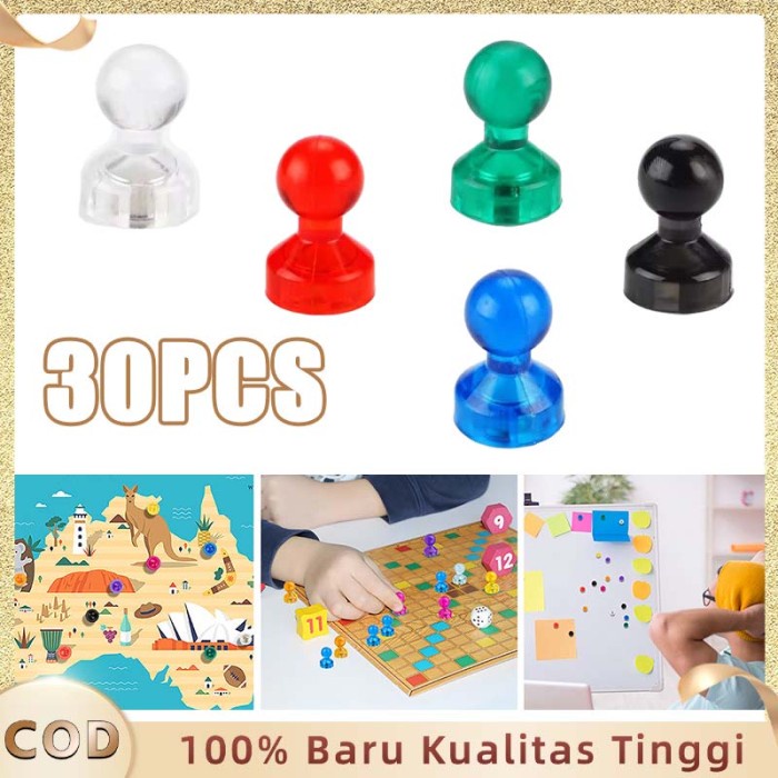 Magnet Super Kuat Neodymium Magnet Papan Tulis 30pcs Magnet Kulkas Lucu Buat Memo Tulis Kantor Pin