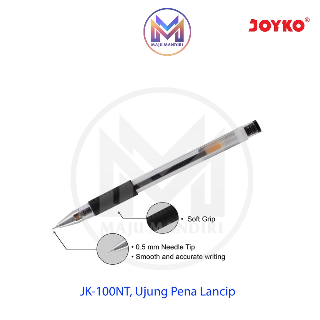 

Pen Gel Joyko JK 100 - Pulpen JK100 NT / GelPen JK-100 0.5 mm Pen Cair