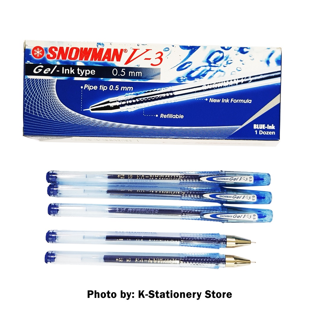 

[Lusin] Bolpen Snowman Gel Pen V-3 [Lusin]