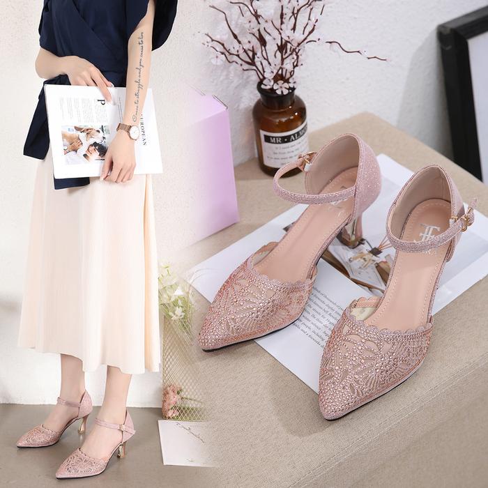 Ellora Ez-8428 Sepatu Heels Pesta Wanita Import Premium Heels Pesta