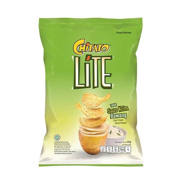 Tebaru CHITATO LITE SOUR CREAM 55 GR Berkualitas