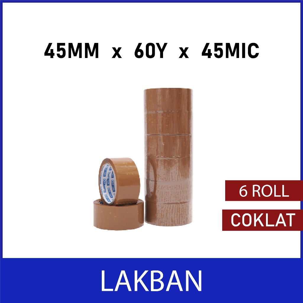 

1 Slop Lakban Bening/Coklat 72 Yard Termurah 1 Slop 6 Roll