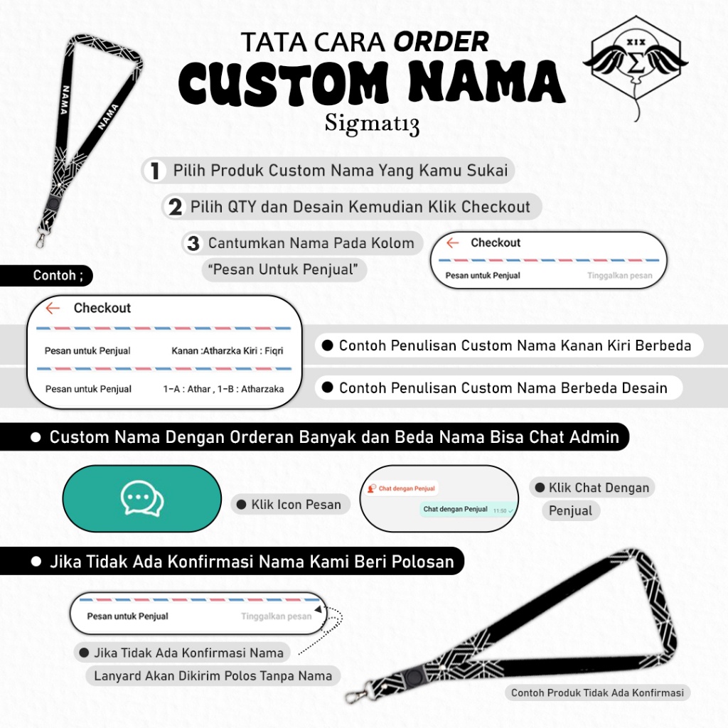 

Id Card Custom + Lanyard Kulit - Bisa Satuan dan Custom Nama - Id Card Holder Leather