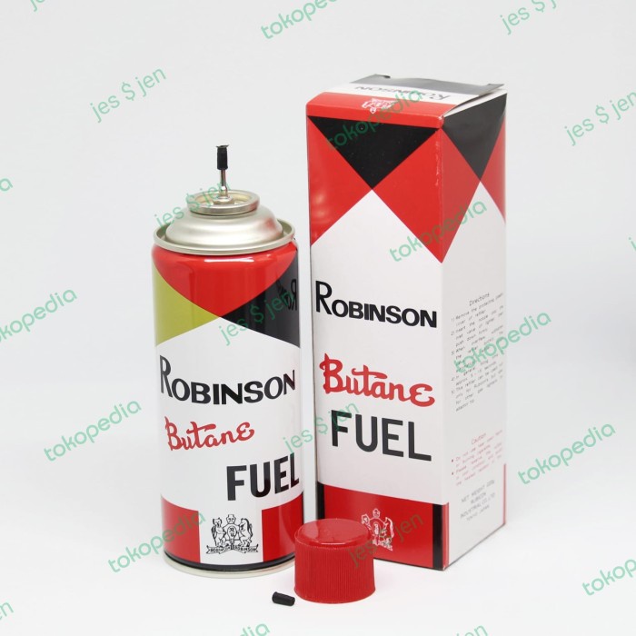 JAYAmart- Robinson Butane Gas 220gr / Gas Isi Ulang Robinson / Gas Robinson 220g
