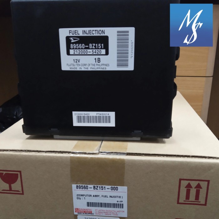 Ecu Xenia ( D89560-Bz151-000 ) F601 Vvt-I.. Cc 13 '2008-2010 - Asli