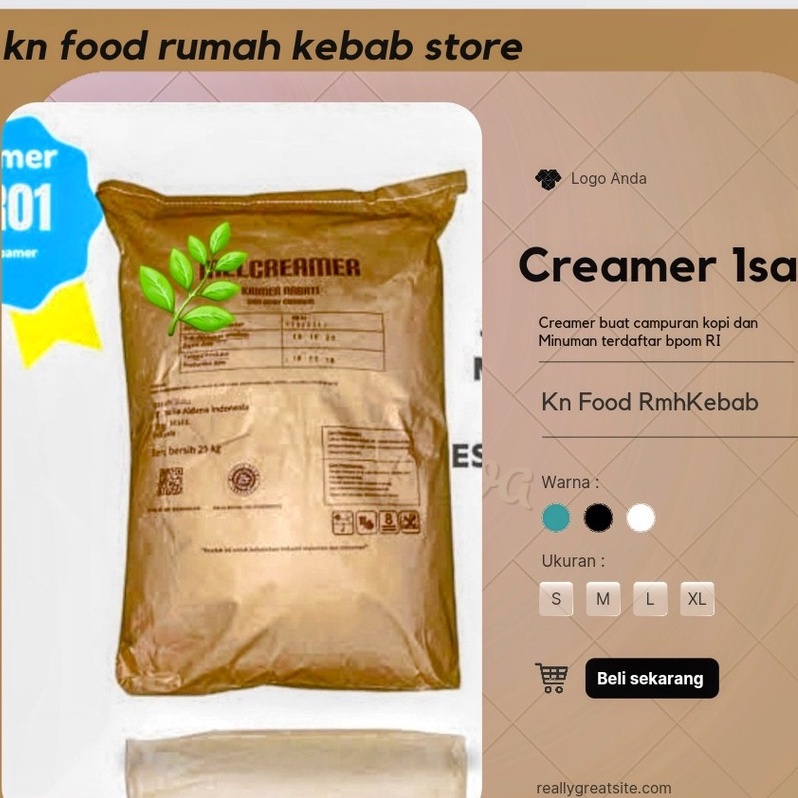 

Creamer regular kemasan 1 sak isi 25kg INSTAN