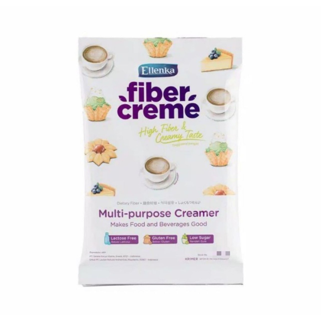 

Fiber Creme Ellenka 1000gr (1kg) - Multi Purpose Creamer Sehat Pengganti Santan-!!