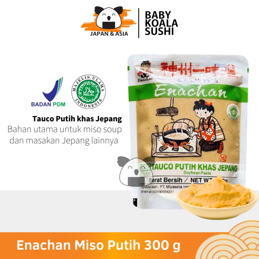 

ENACHAN Pasta Miso Putih 300 g Halal Tauco Ala Jepang untuk Sup Miso Soup Ramen Udon
