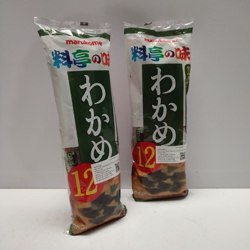 

Miso Instan Marukome Nama Misoshiru Ryotei Soup Wakame Seaweed 216gr