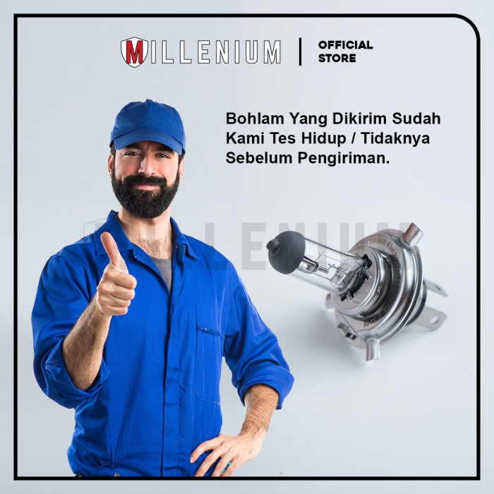 JTTOP BOHLAM PHILIPS LAMPU HEADLAMP MOBIL H4 100/90 W 12V ORI