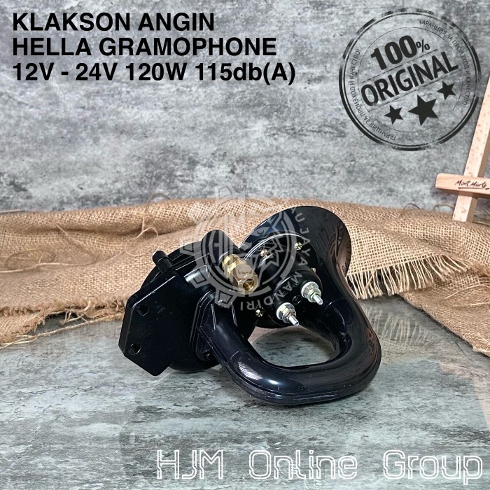 JTTOP KLAKSON ANGIN HELLA AIR HORN GRAMOPHONE TRUCK SCANIA VOLVO 12V - 24V