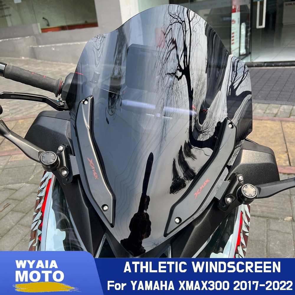 Motorcycle Sport Windshield Windscreen For Yamaha Xmax-300 Xmax300 2017-2022 Xmax300 X-Max300