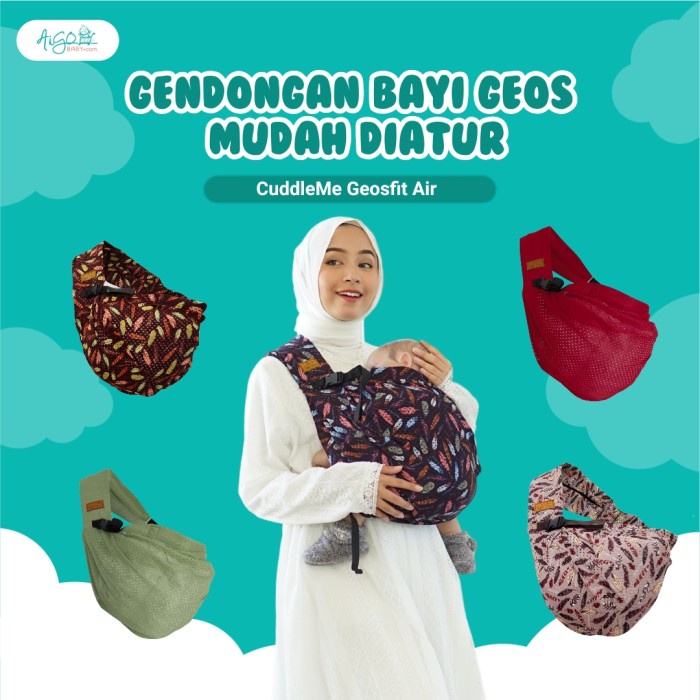CuddleMe Geos Fit Air Gendongan Bayi Cuddle Me M Shape