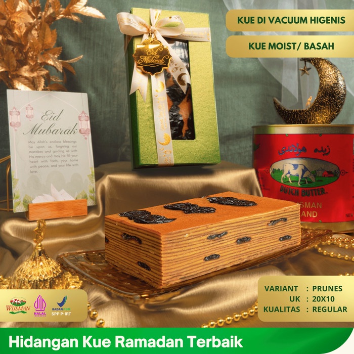 

(KUALITAS REGULER) KUE LAPIS LEGIT 20x10 PRUNES WISMAN 100% HALAL PLUM