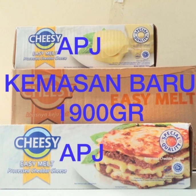 

Cheesy easy melt 1,9 kg keju KEMASAN BARU