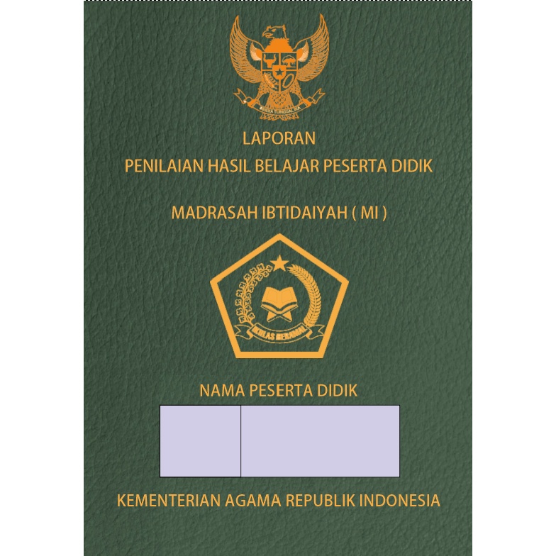 

Map Sampul Rapor SD F4 TPK AC Nafa Mika Buram